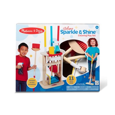 Melissa & Doug Deluxe Sparkle & Shine Cleaning Play Set (30606)