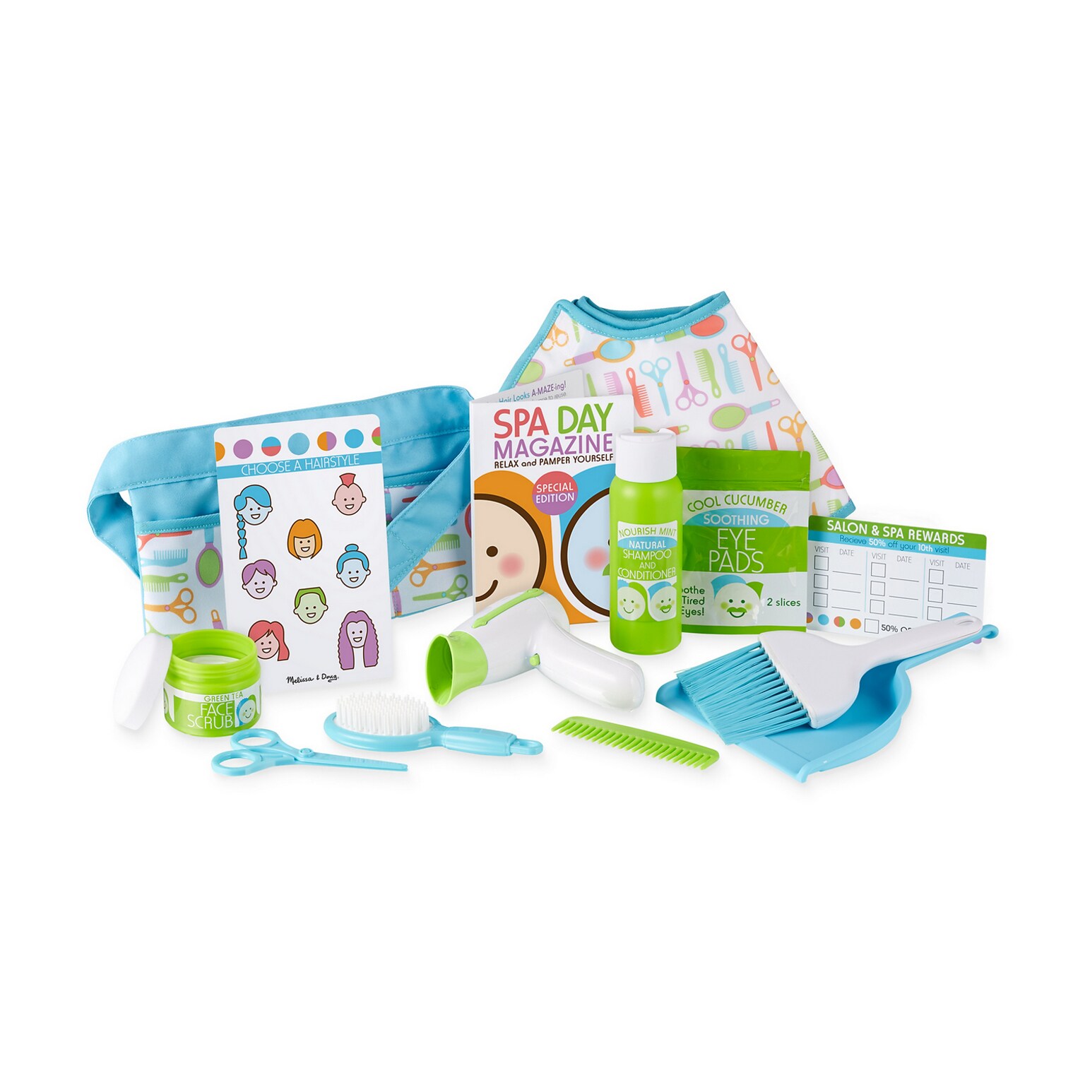 Melissa & Doug LOVE YOUR LOOK Salon & Spa Play Set, 6/Pack (31802)