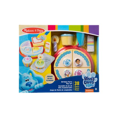 Melissa & Doug Blues Clues & You Wooden Birthday Party Play Set, 6/Pack (33018)