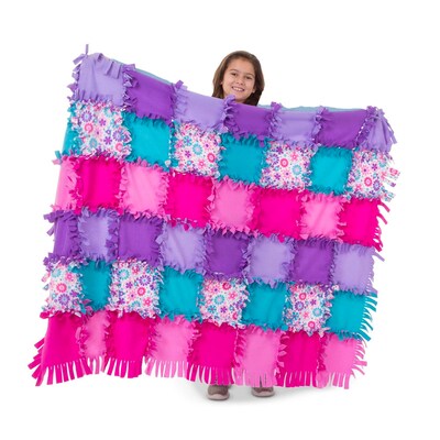 Melissa & Doug Created by Me Flower Fleece Quilt, 6/Pack (8561)