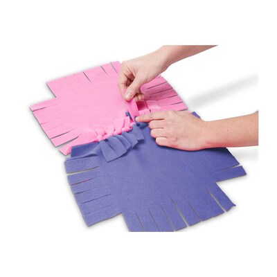 Melissa & Doug Created by Me Flower Fleece Quilt, 6/Pack (8561)