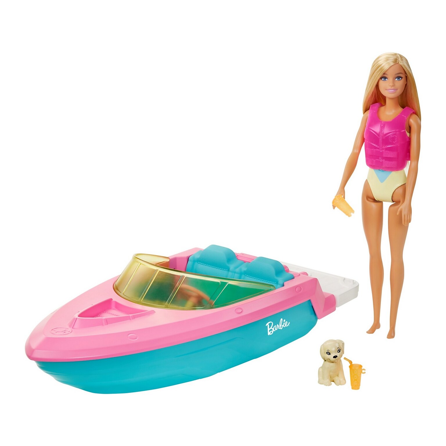 Mattel Barbie Doll And Boat (GRG30)