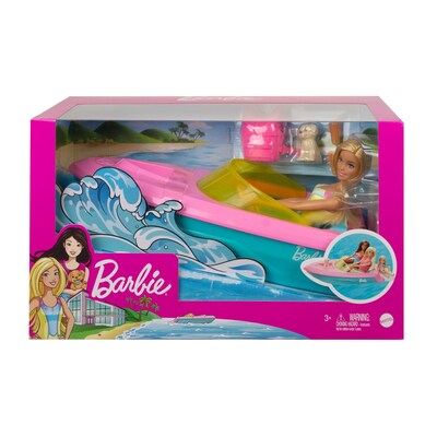 Mattel Barbie Doll And Boat (GRG30)