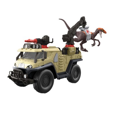 Mattel Jurassic World Capture N Crush Truck Vehicle, 2/Pack (GWD66)