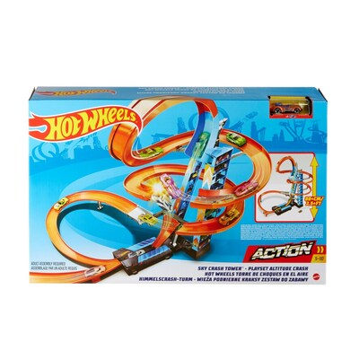 Mattel Hot Wheels Sky Crash Tower Track Set (GWT39)