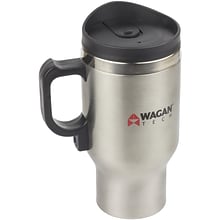 Wagan 12 Volt Deluxe Double Wall Stainless Steel Heated Travel Mug (WGN6100)