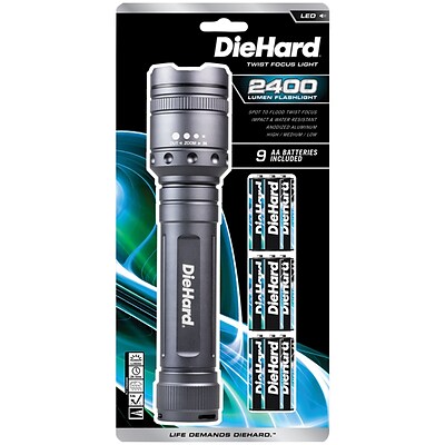 Diehard 2,400 Lumen Twist Focus Flashlight (DIE416124)