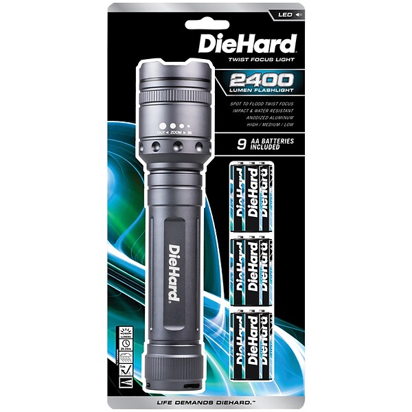 Diehard 2,400 Lumen Twist Focus Flashlight (DIE416124)