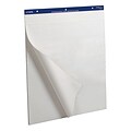 TOPS™ Self-Stick Easel Pad, 25 x 30, Blank, White, 30 Sheets/Pad, 4/Carton (79194)