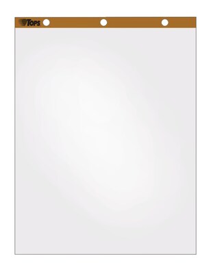 TOPS™ Easel Pad, 27 x 34, Blank, White, 50 Sheets/Pad, 4/Carton (79011)