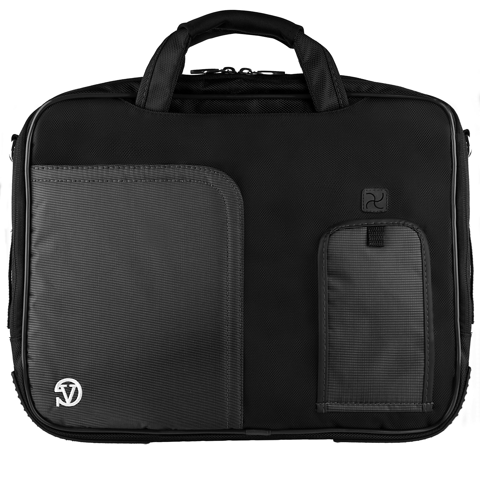 SumacLife 14 Inch Business Messenger Briefcase Laptop Case, Black (PT_NBKLEA732_W1)