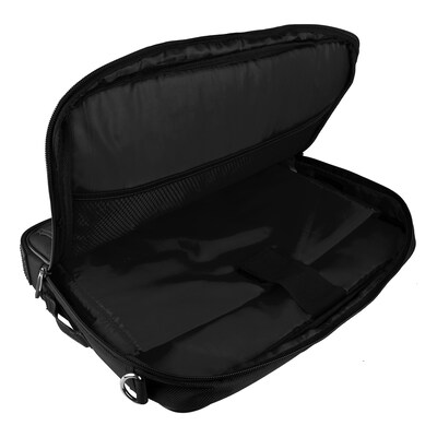 SumacLife 14 Inch Business Messenger Briefcase Laptop Case, Black (PT_NBKLEA732_W1)