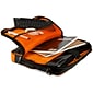 SumacLife 14 Inch Business Messenger Briefcase Laptop Case, Black Orange (PT_NBKLEA736_W1)