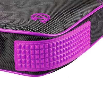 Vangoddy SumacLife 14" Business Messenger Briefcase Laptop Case, Black Purple (PT_NBKLEA737_W1)