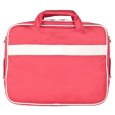 SumacLife 14 Inch Business Messenger Briefcase Laptop Case, Pink (PT_NBKLEA734_W1)