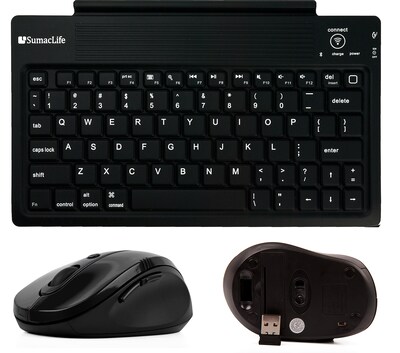 SumacLife 2 Pack Travel Wireless Keyboard and Mouse Combo Set (PT_000001195)