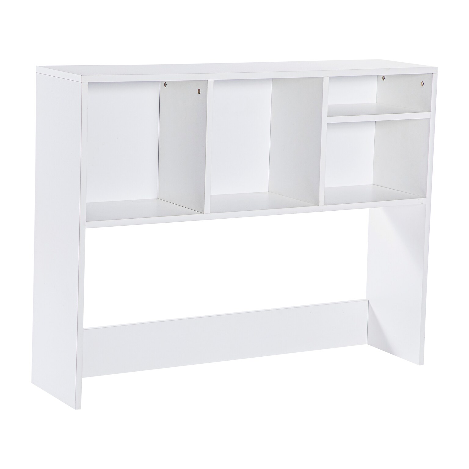 Flash Furniture Lotus 29H x 37W Desktop Bookshelf Storage Organizer, White (NAN17295WH)