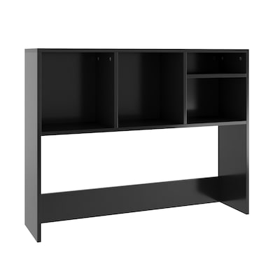 Flash Furniture Lotus 29H x 37W Desktop Bookshelf Storage Organizer, Black (NAN17295BK)