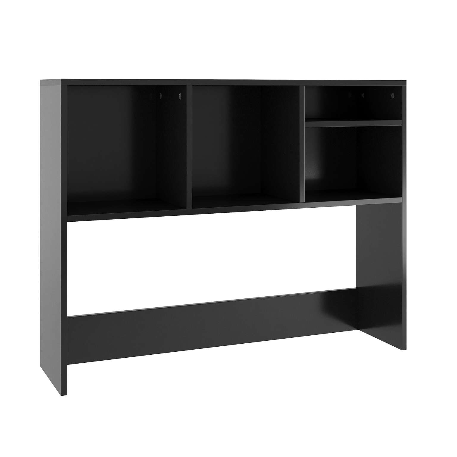 Flash Furniture Lotus 29H x 37W Desktop Bookshelf Storage Organizer, Black (NAN17295BK)