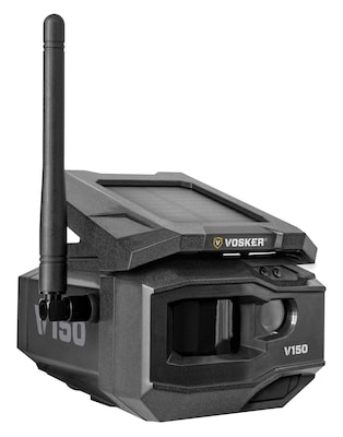 VOSKER V150 Indoor/Outdoor Wired/Wireless Solar Security Camera, Black (V150-US)
