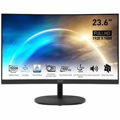 MSI Pro 24 Curved 100Hz LCD Monitor, Black (PROMP2412C)