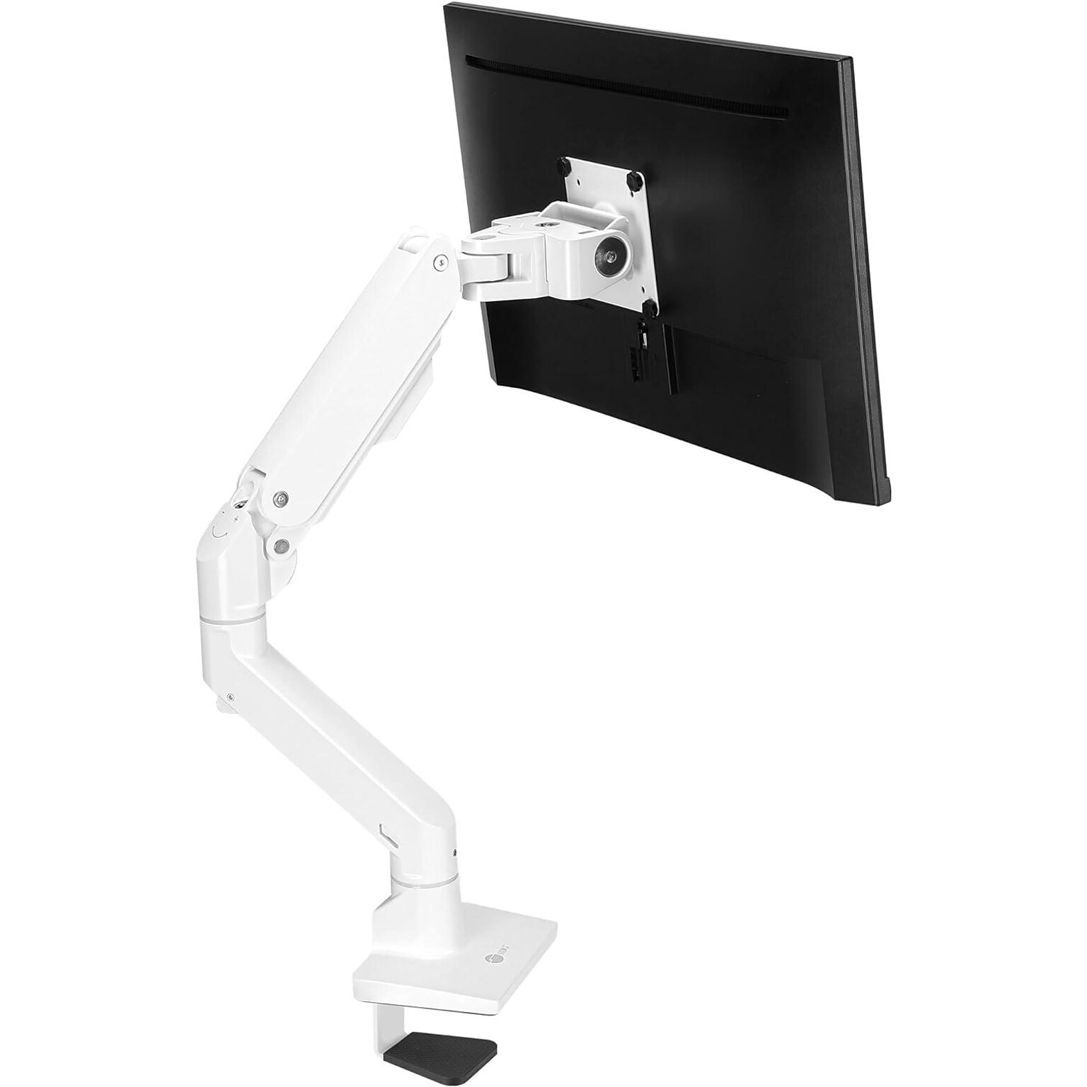 SIIG Single Heavy Duty Adjustable 1 Arms, Up to 49 Monitor, White (CEMT3S11S1)