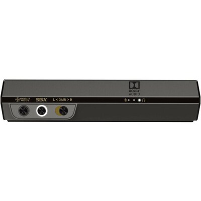 Creative Sound BlasterX G6 Micro USB 7.1 Sound Channels Gaming External Sound Card (70SB177000000)