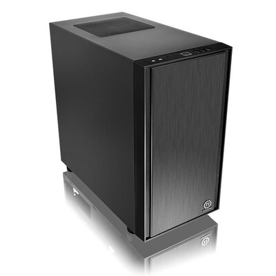 Thermaltake Versa H17 Micro ATX Micro Tower Computer Case, Black (CA-1J1-00S1NN-00)
