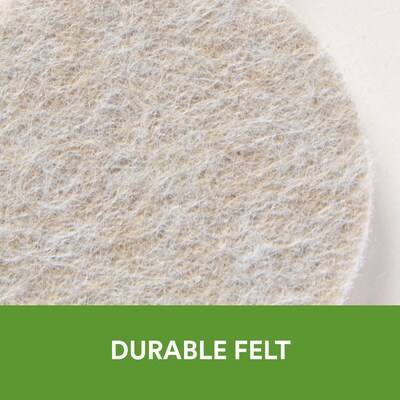 Scotch Beige Felt Pads, Assorted Sizes, 199/Pack (FP845-199NA)