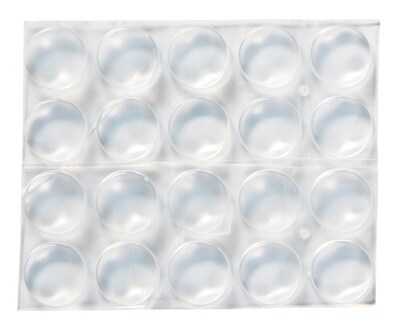 Scotch Self-Stick Rubber Pads, Clear, 1/2 in, 40/Pack (SP951-NA)