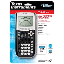 Texas Instruments TI-84 PLUS Graphing Calculator, Black (TI84PLUS)