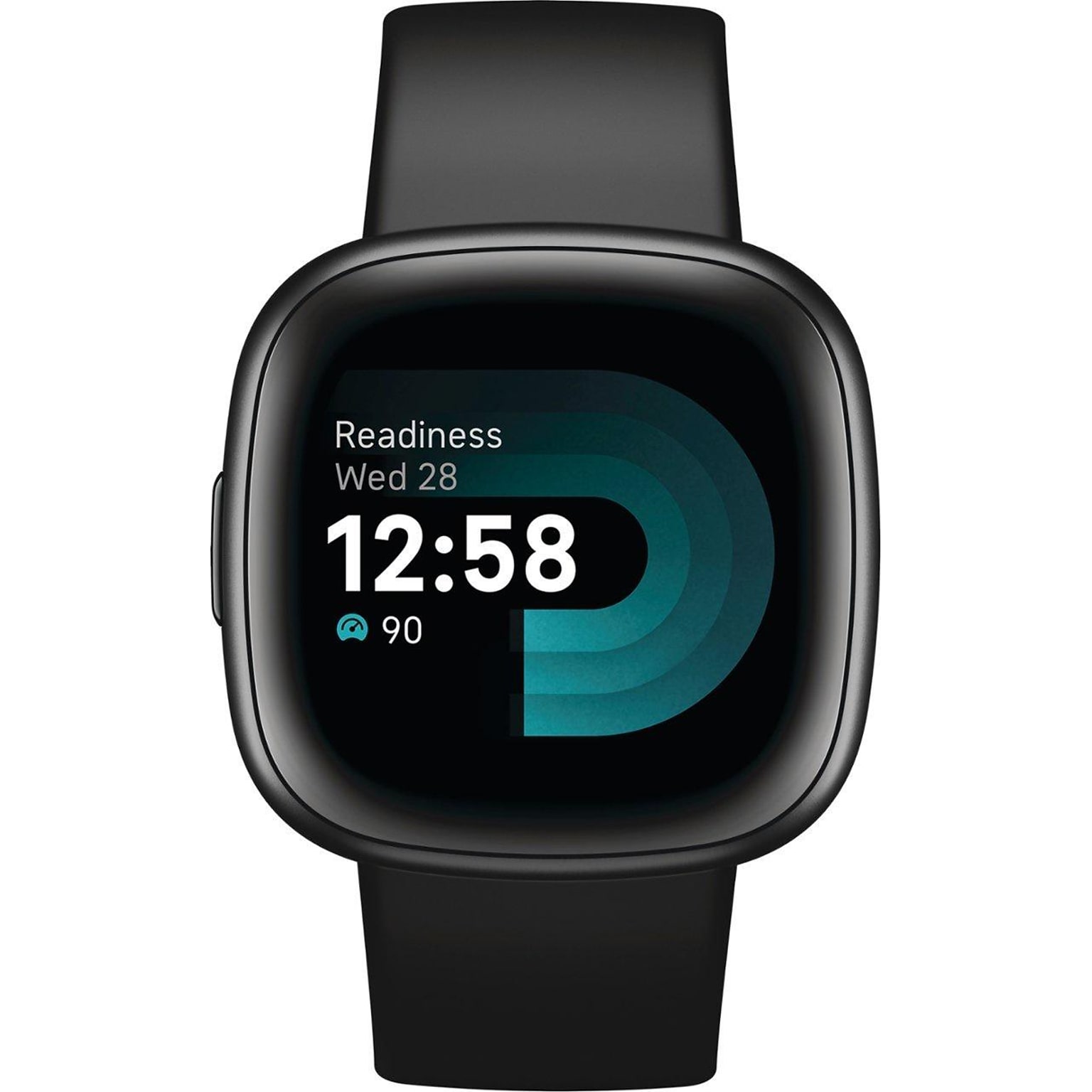 Google Fitbit Versa 4 Smart Watch, Black, Graphite Aluminum (FB523BKBK-US)