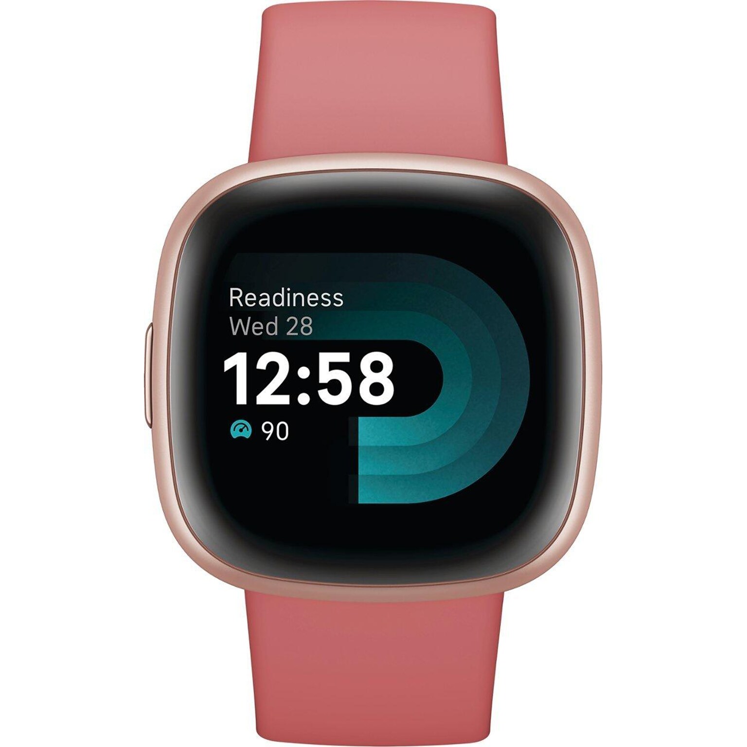 Google Fitbit Versa 4 Smart Watch, Pink Sand, Copper Rose Aluminum (FB523RGRW-US)