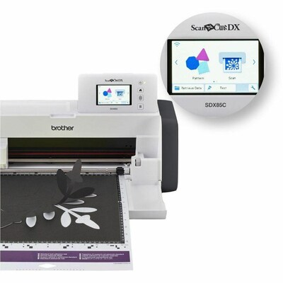 Brother ScanNcut DX Electronic Cutting Machine, 24.6 L x 11.8 W, Gray, SDX85C