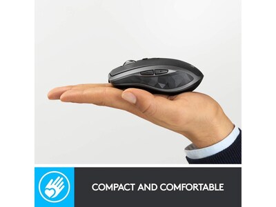 Logitech MX Anywhere 2S Bluetooth Edition Wireless USB Mouse, Graphite (910-007232)