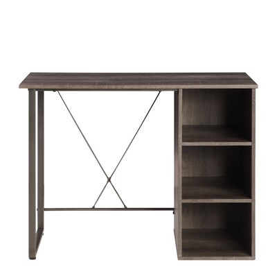 Z-Line Sloane Single Pedestal Desk, Graphite (SP0400-1DU)