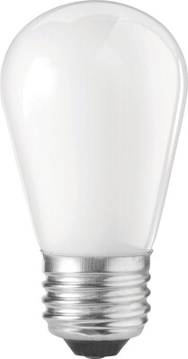 Philips S14 11 Watt Incandescent Light Bulb, Clear, Pack of 6 (416644)