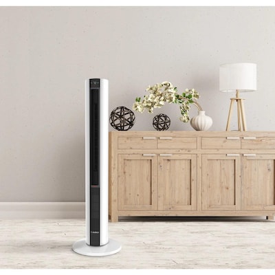 Lasko 1500-Watt BTU 5100 Ceramic Tower Fan & Space Heater, White (FH500)