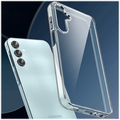 SaharaCase  Hybrid-Flex Hard Shell Series Case for Samsung Galaxy A25 5G, Clear (CP00555)