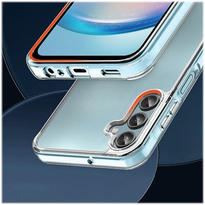 SaharaCase  Hybrid-Flex Hard Shell Series Case for Samsung Galaxy A25 5G, Clear (CP00555)