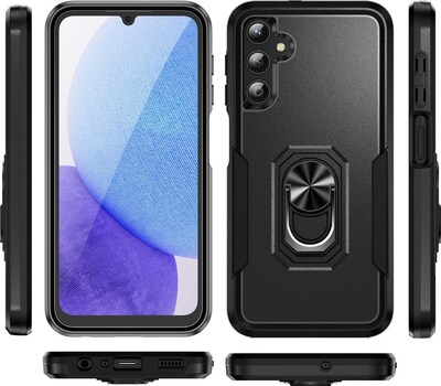 SaharaCase  ArmorPro Kickstand Case for Samsung Galaxy A25 5G, Black (CP00556)