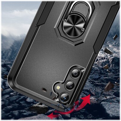 SaharaCase  ArmorPro Kickstand Case for Samsung Galaxy A25 5G, Black (CP00556)