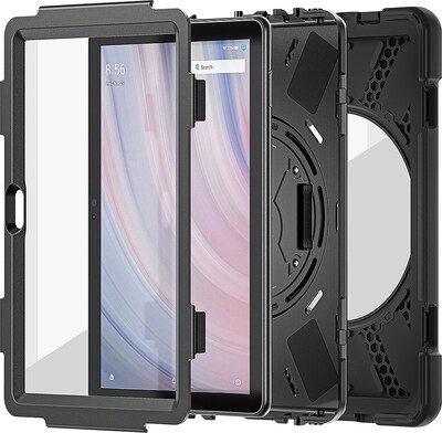 SaharaCase DEFENSE-X Series Case for Amazon Fire HD 10 (2023), Black (TB00365)