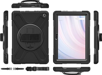 SaharaCase DEFENSE-X Series Case for Amazon Fire HD 10 (2023), Black (TB00365)