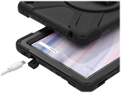 SaharaCase DEFENSE-X Series Case for Amazon Fire HD 10 (2023), Black (TB00365)