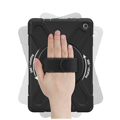 SaharaCase DEFENSE-X Series Case for Amazon Fire HD 10 (2023), Black (TB00365)