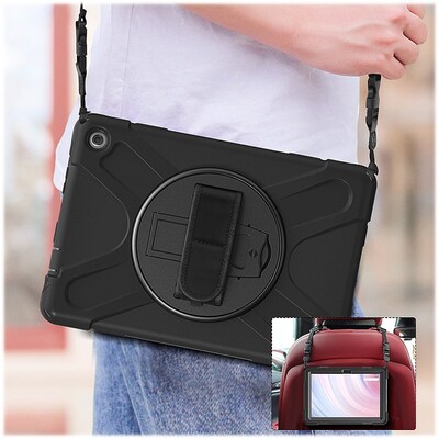 SaharaCase DEFENSE-X Series Case for Amazon Fire HD 10 (2023), Black (TB00365)