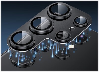 SaharaCase ProShock Camera Lens Protector for Samsung Galaxy S24 Ultra, Titanium Black, 2/Pack