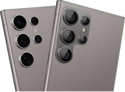 SaharaCase ProShock Camera Lens Protector for Samsung Galaxy S24 Ultra, Titanium Gray, 2/Pack