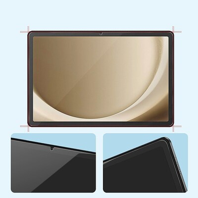 SaharaCase ZeroDamage Ultra Strong Tempered Glass Screen Protector for Samsung Galaxy Tab A9+, Clear, 2/Pack